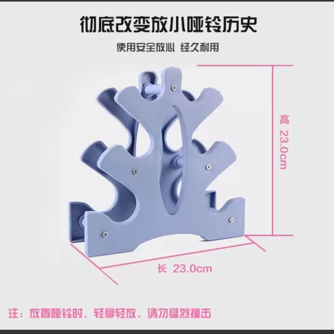 Kettlebell Tree Holder Rack Dumbbell Shelf Fitness Fixing Triangle Shaped Stand Dumbbell Storage Bracket Holder Gym Accessories