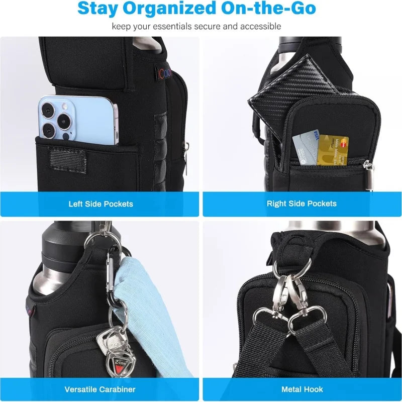 Magnetic Gym Bag, Water Bottle Holder Gym magnetic bag company, Magnetic Crossbody Gym Bag for Gym, Travel, Work and Sports