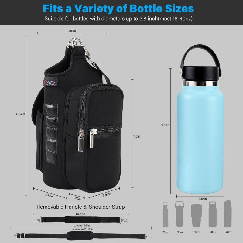 Magnetic Gym Bag, Water Bottle Holder Gym magnetic bag company, Magnetic Crossbody Gym Bag for Gym, Travel, Work and Sports