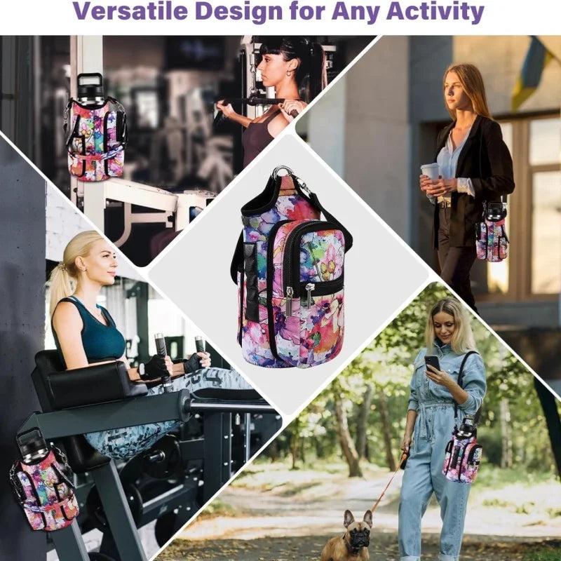 Magnetic Gym Bag, Water Bottle Holder Gym magnetic bag company, Magnetic Crossbody Gym Bag for Gym, Travel, Work and Sports