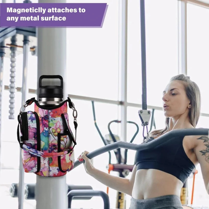 Magnetic Gym Bag, Water Bottle Holder Gym magnetic bag company, Magnetic Crossbody Gym Bag for Gym, Travel, Work and Sports