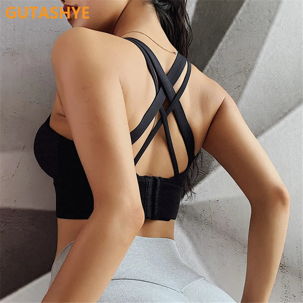 Women's Workout Cross Back Sports Bra