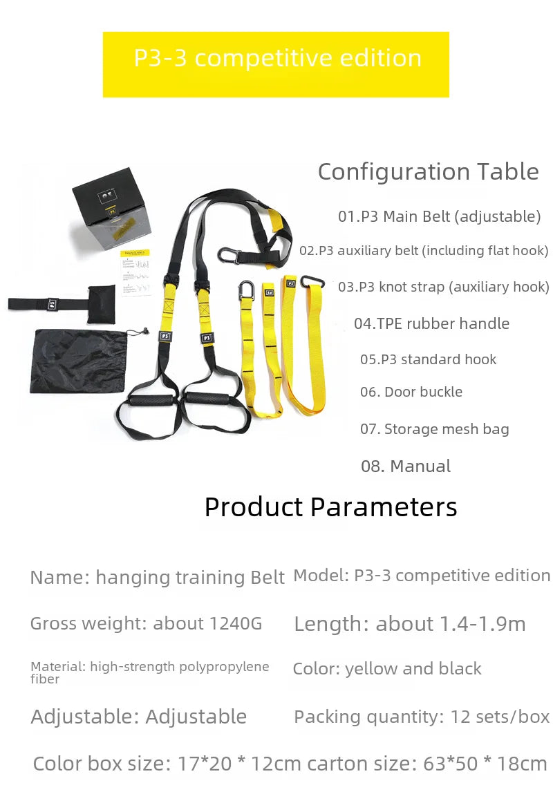 P3-trx Fitness Suspension Training System