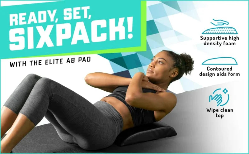 Equipment Ab Mat High Density Foam Sit Up Mats Comfortable Workout Accessories for Upper & Lower Abs Obliques & Back Support