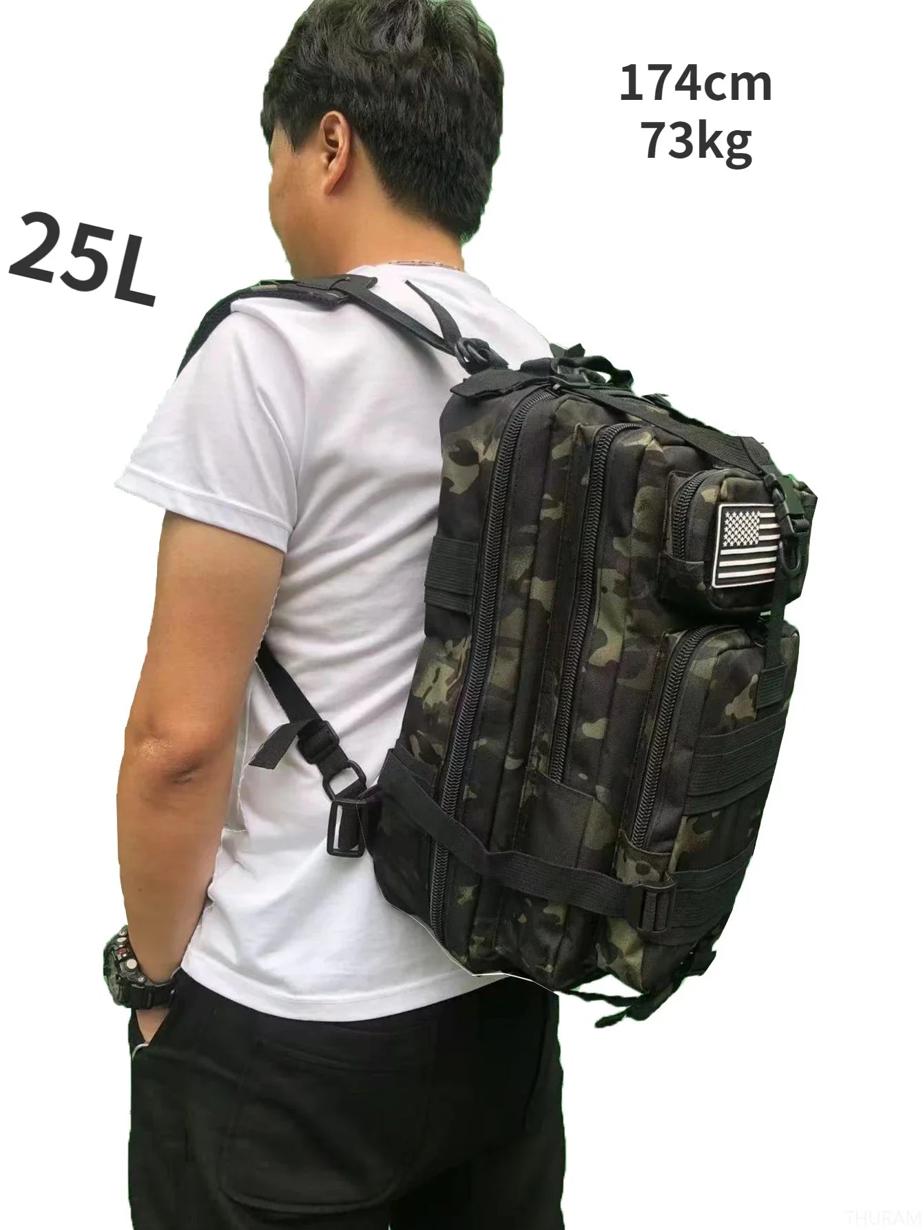 25L/50L Tactical/Fitness Backpack (No water bottle holders)