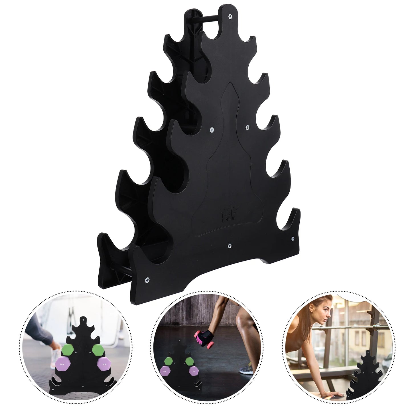 Kettlebell Rack Dumbbell Shelf Fitness Fixing Triangle Shaped Stand Dumbbell Storage Bracket Rack Holder Stand Gym Accessories