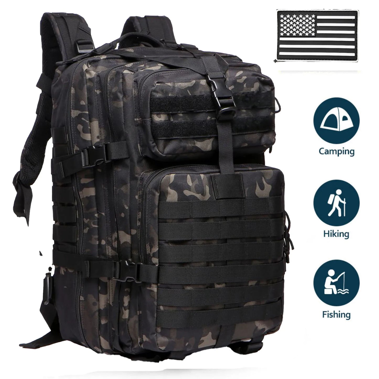 25L/50L Tactical/Fitness Backpack (No water bottle holders)